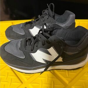 New Balance Charcoal and White Athletic Shoes